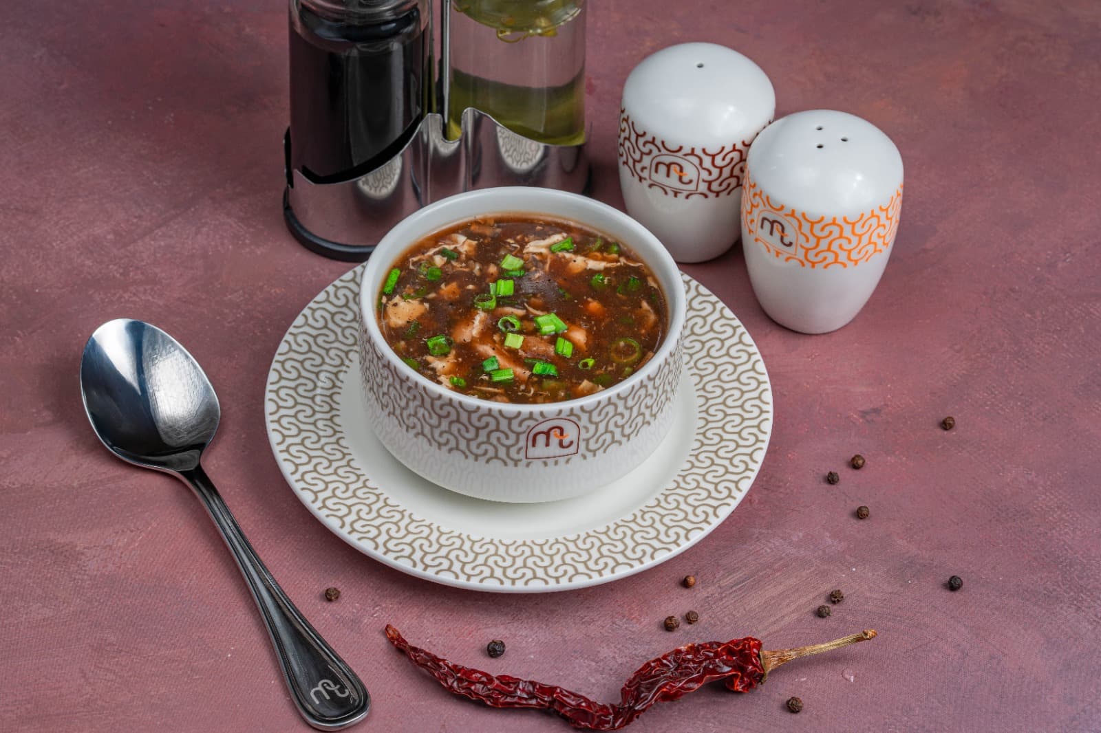 Vegetable hot & sour soup