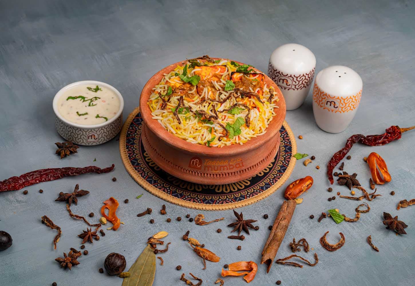 Paneer tikka biryani