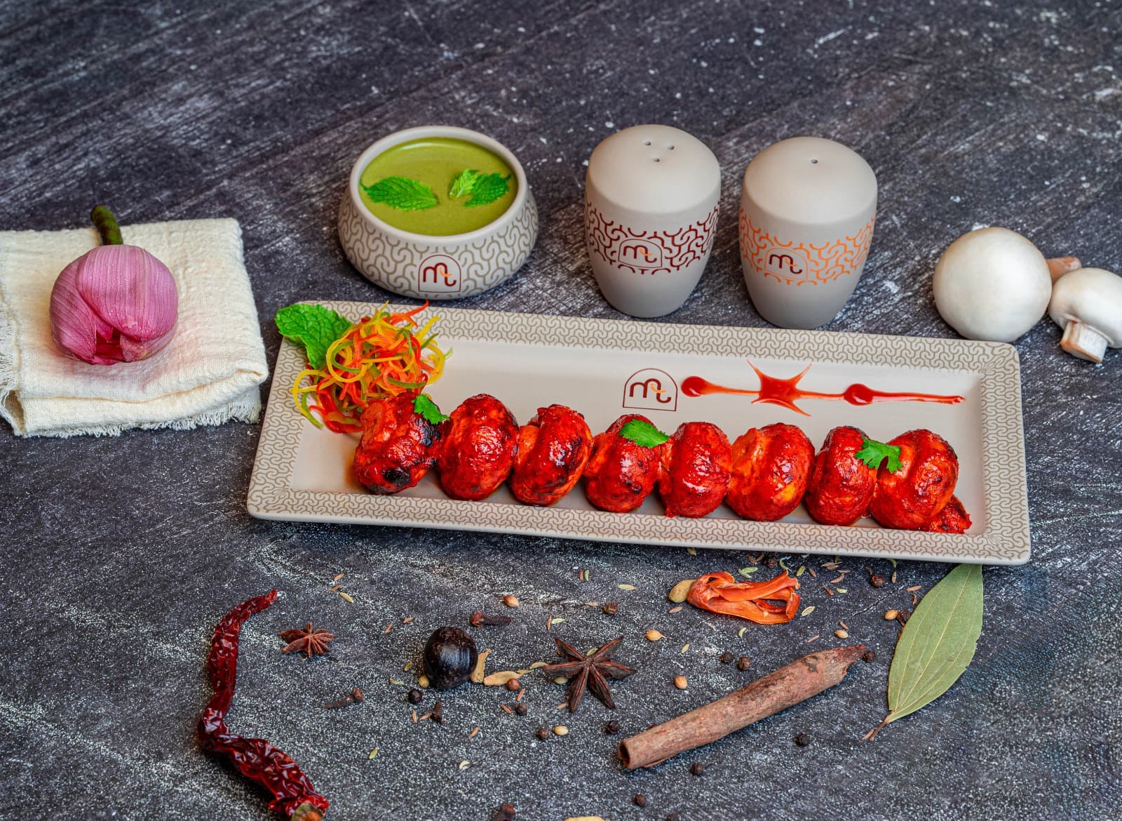Tandoori mushroom