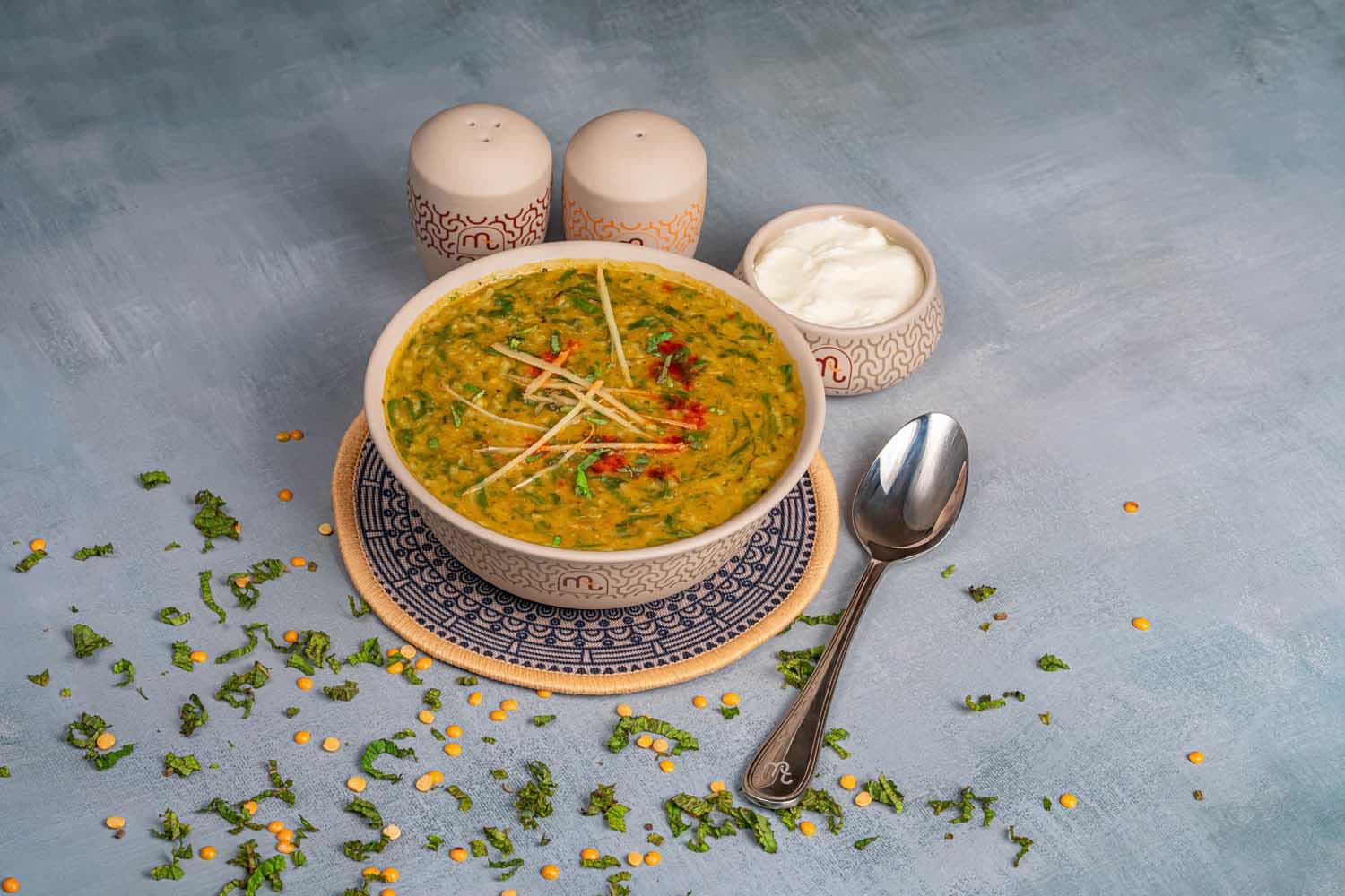 Dal palak khichdi
